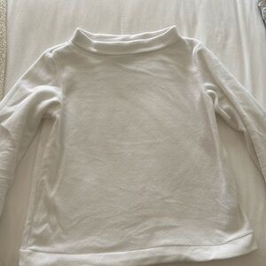 Dudley Stephens White Boatneck Fleece